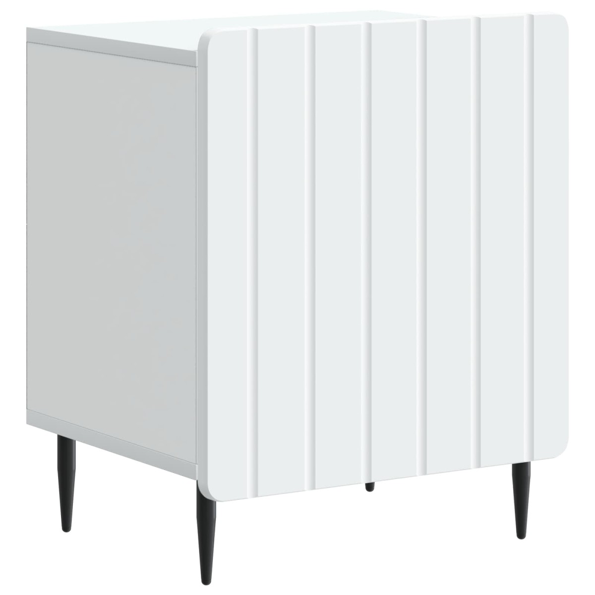 vidaXL Κομοδίνο 2 τεμ. Λευκό 43 x 34,5 x 52 εκ Επεξεργασμένο Ξύλο