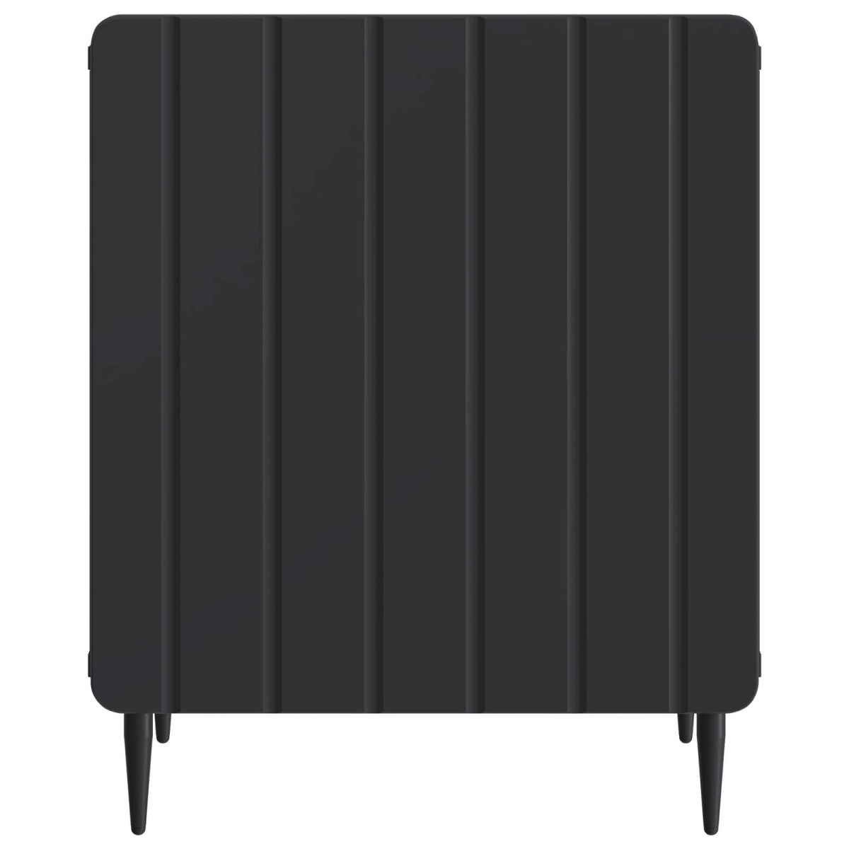 vidaXL Κομοδίνο 2 τεμ. Μαύρο 43 x 34,5 x 52 εκ Επεξεργασμένο Ξύλο