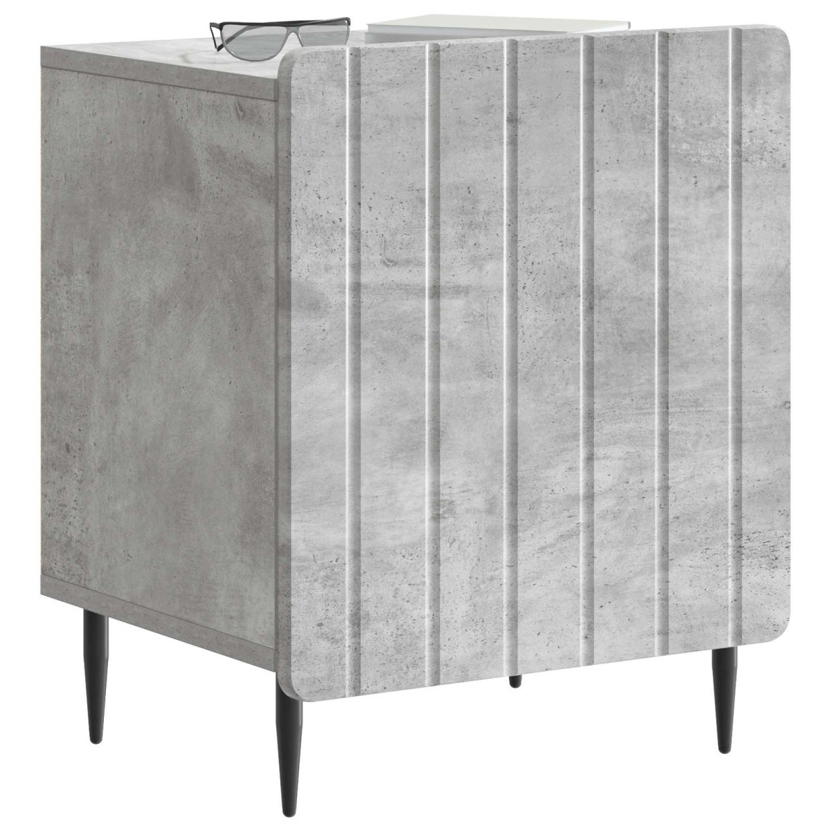 vidaXL Κομοδίνο 2 τεμ. Γκρι Σκυροδέματος 43 x 34,5 x 52 εκ