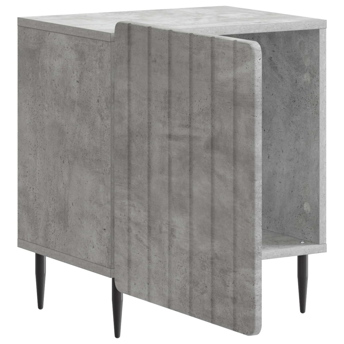vidaXL Κομοδίνο 2 τεμ. Γκρι Σκυροδέματος 43 x 34,5 x 52 εκ