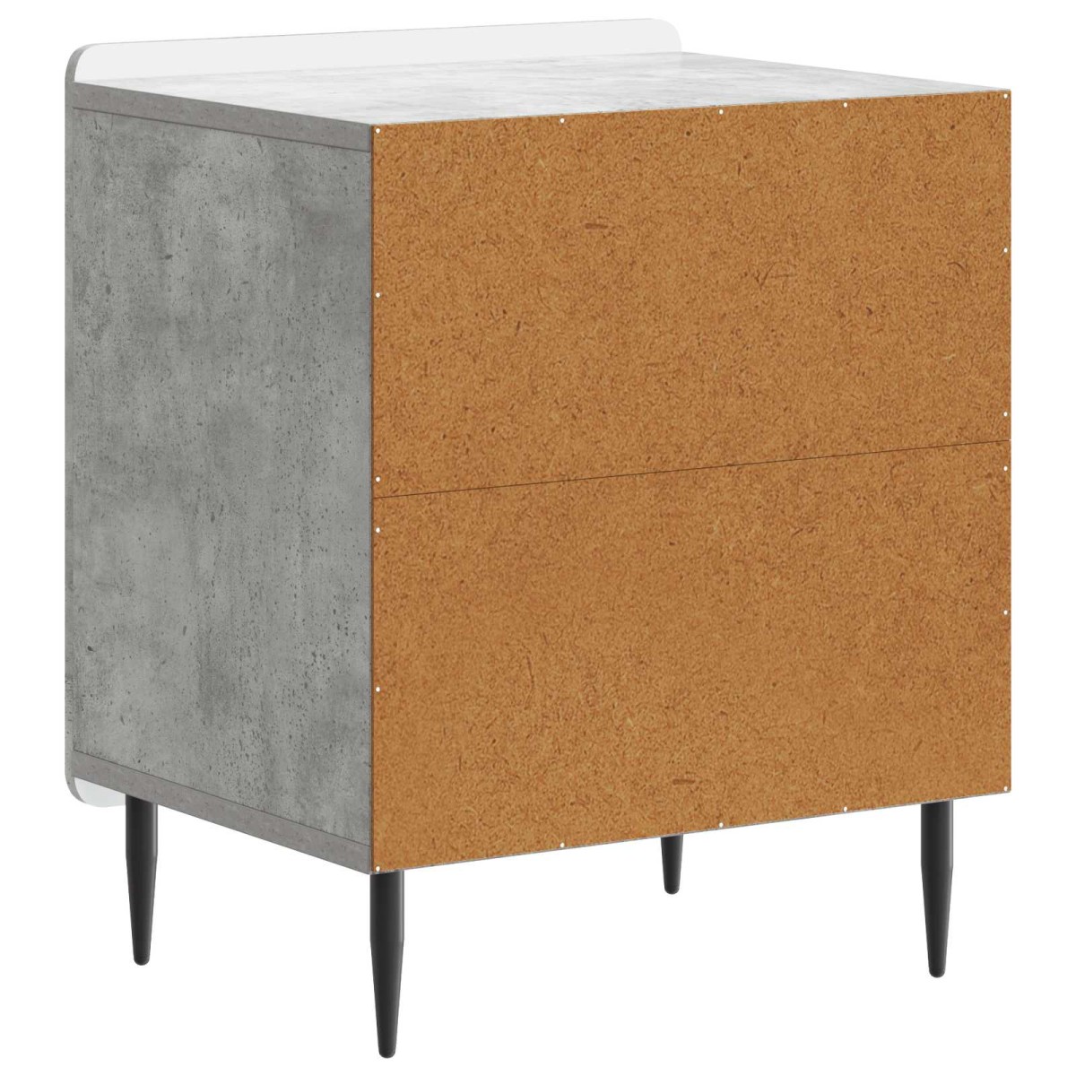 vidaXL Κομοδίνο 2 τεμ. Γκρι Σκυροδέματος 43 x 34,5 x 52 εκ