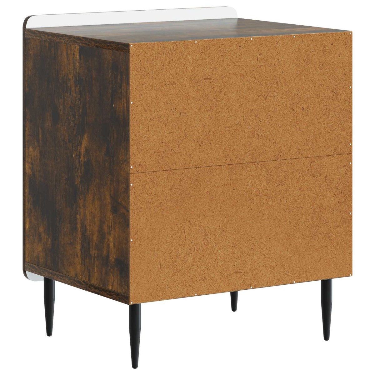 vidaXL Κομοδίνο 2 τεμ. Καπνισμένο Ξύλο Δρυός 43 x 34,5 x 52 εκ