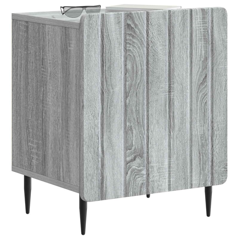 vidaXL Κομοδίνο 2 τεμ. Γκρι Sonoma 43 x 34,5 x 52 εκ