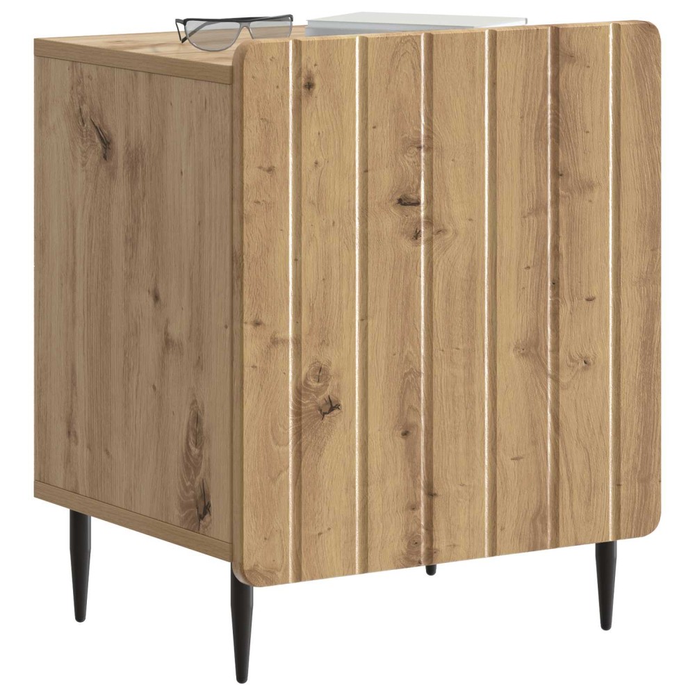 vidaXL Κομοδίνο Artisan Δρυς 43 x 34,5 x 52 εκ Επεξεργασμένο Ξύλο