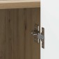 vidaXL Κομοδίνο Artisan Δρυς 43 x 34,5 x 52 εκ Επεξεργασμένο Ξύλο