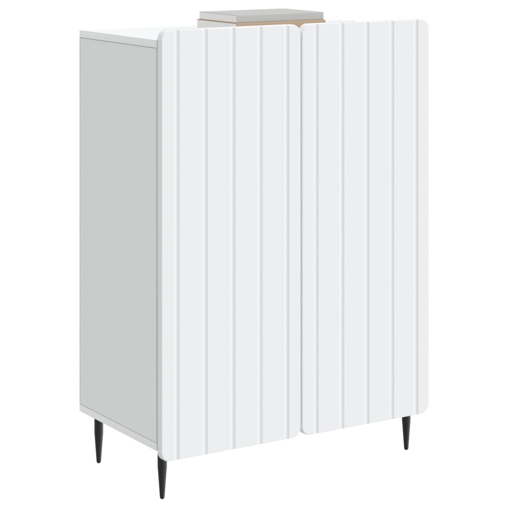 vidaXL Πλαϊνό γραφείο Λευκό 66 x 34,5 x 92 εκ. Επεξεργασμένο Ξύλο