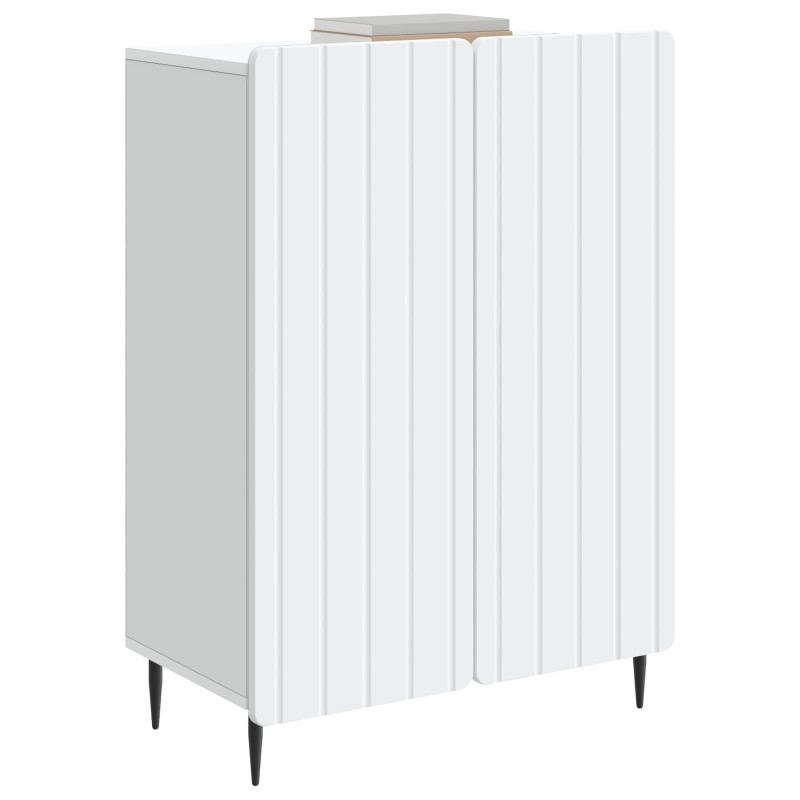 vidaXL Πλαϊνό γραφείο Λευκό 66 x 34,5 x 92 εκ. Επεξεργασμένο Ξύλο