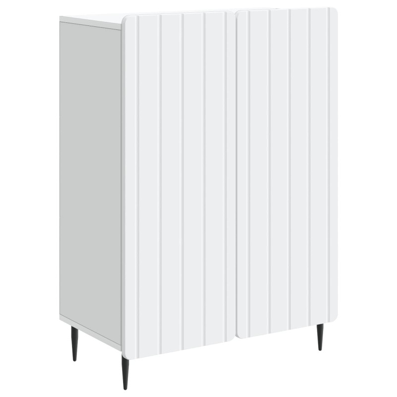 vidaXL Πλαϊνό γραφείο Λευκό 66 x 34,5 x 92 εκ. Επεξεργασμένο Ξύλο