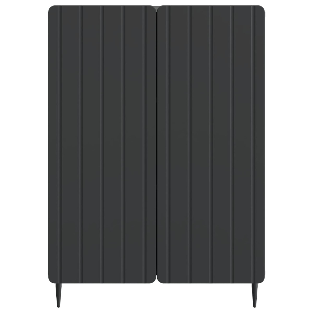 vidaXL Πλαϊνό γραφείο Μαύρο 66 x 34,5 x 92 εκ. Επεξεργασμένο Ξύλο