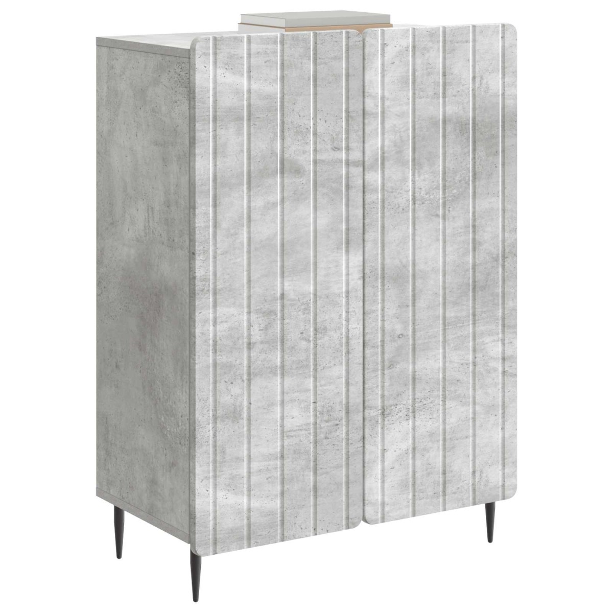 vidaXL Πλαϊνό γραφείο Γκρι Σκυροδέματος 66 x 34,5 x 92 εκ.