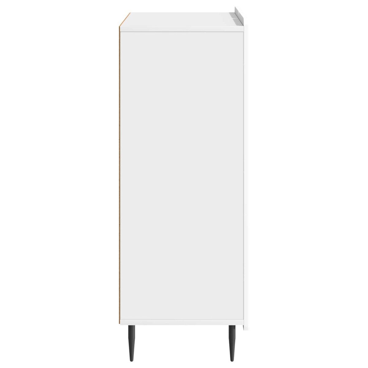 vidaXL Πλαϊνό γραφείο Γυαλιστερό Λευκό 66 x 34,5 x 92 εκ.