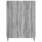 vidaXL Πλαϊνό γραφείο Γκρι Sonoma 66 x 34,5 x 92 εκ.