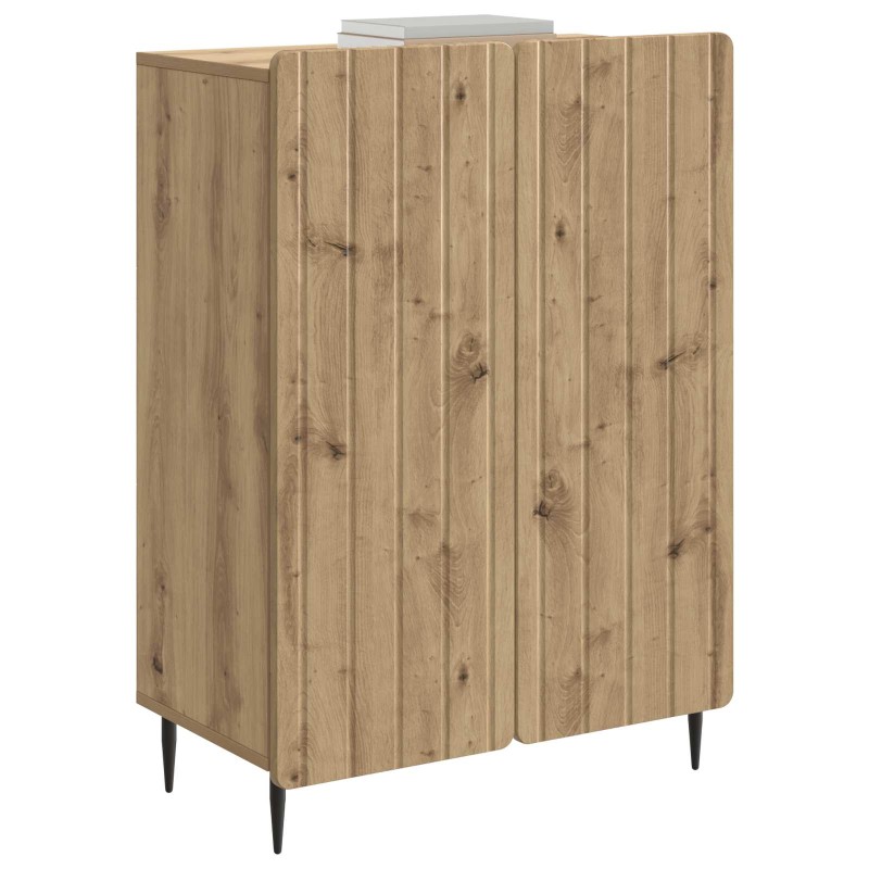 vidaXL Πλαϊνό γραφείο Artisan Δρυς 66 x 34,5 x 92 εκ.