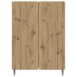 vidaXL Πλαϊνό γραφείο Artisan Δρυς 66 x 34,5 x 92 εκ.