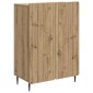 vidaXL Πλαϊνό γραφείο Artisan Δρυς 66 x 34,5 x 92 εκ.