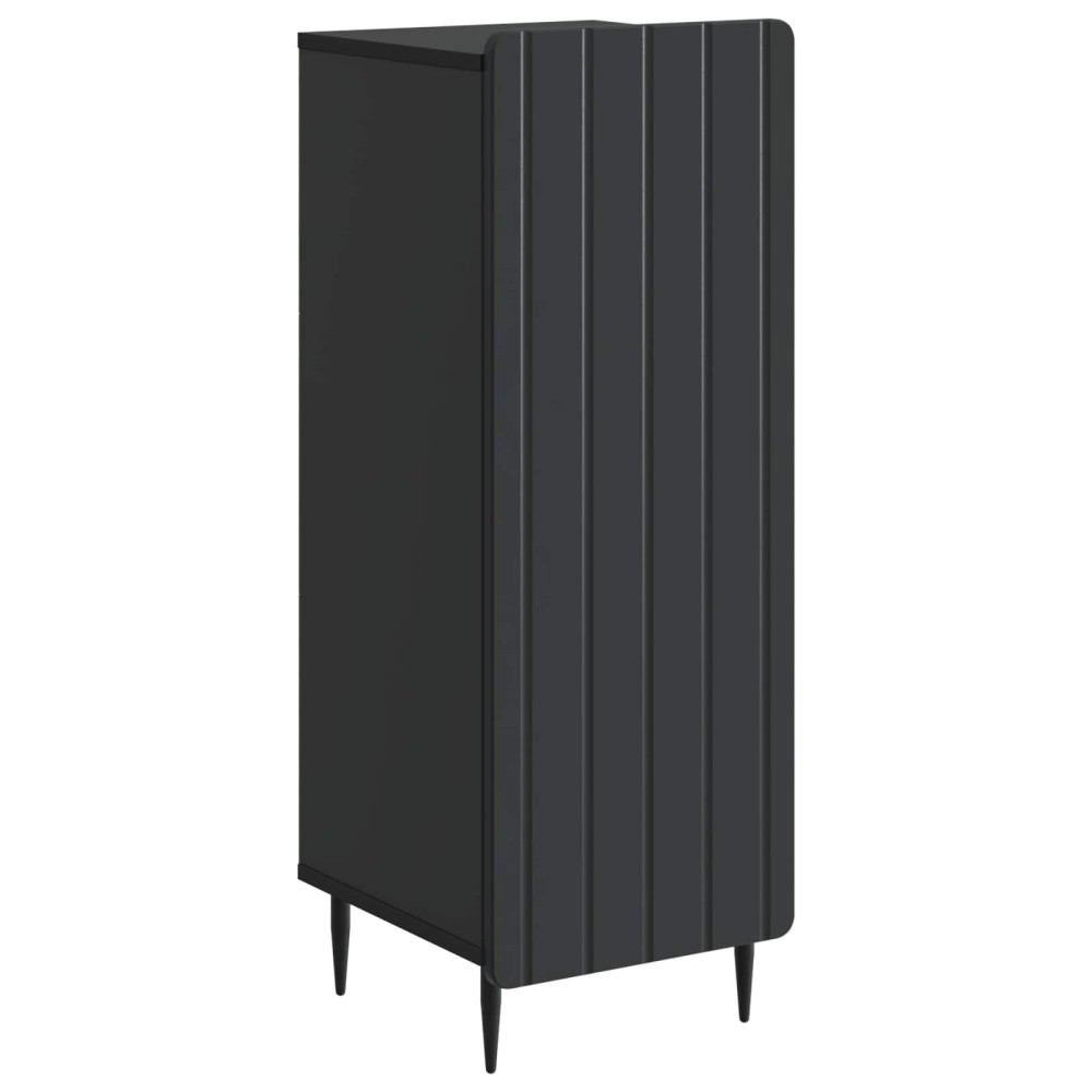 vidaXL Πλαϊνό γραφείο Μαύρο 34,5 x 33 x 92 εκ. Επεξεργασμένο Ξύλο