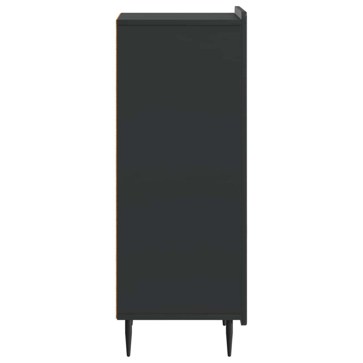 vidaXL Πλαϊνό γραφείο Μαύρο 34,5 x 33 x 92 εκ. Επεξεργασμένο Ξύλο