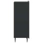 vidaXL Πλαϊνό γραφείο Μαύρο 34,5 x 33 x 92 εκ. Επεξεργασμένο Ξύλο
