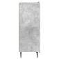 vidaXL Πλαϊνό γραφείο Γκρι Σκυροδέματος 34,5 x 33 x 92 εκ.