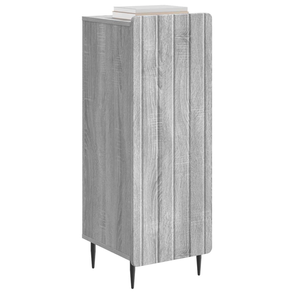 vidaXL Πλαϊνό γραφείο Γκρι Sonoma 34,5 x 33 x 92 εκ.