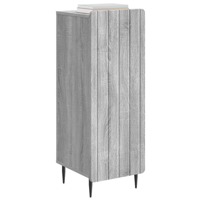 vidaXL Πλαϊνό γραφείο Γκρι Sonoma 34,5 x 33 x 92 εκ.