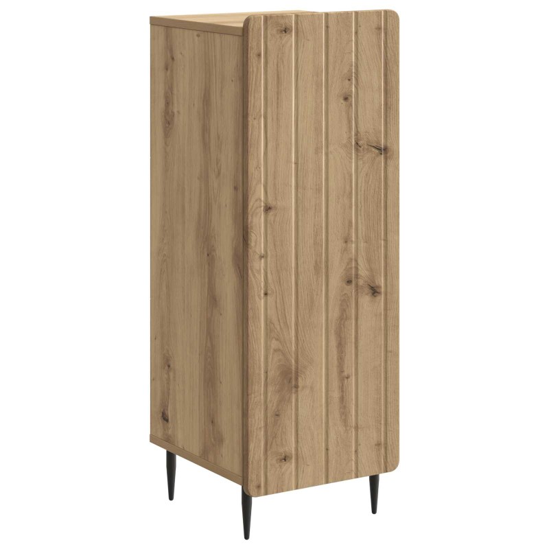 vidaXL Πλαϊνό γραφείο Artisan Δρυς 34,5 x 33 x 92 εκ.