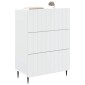 vidaXL Ντουλάπι με Συρτάρια Λευκό 66 x 34,5 x 92 εκ.