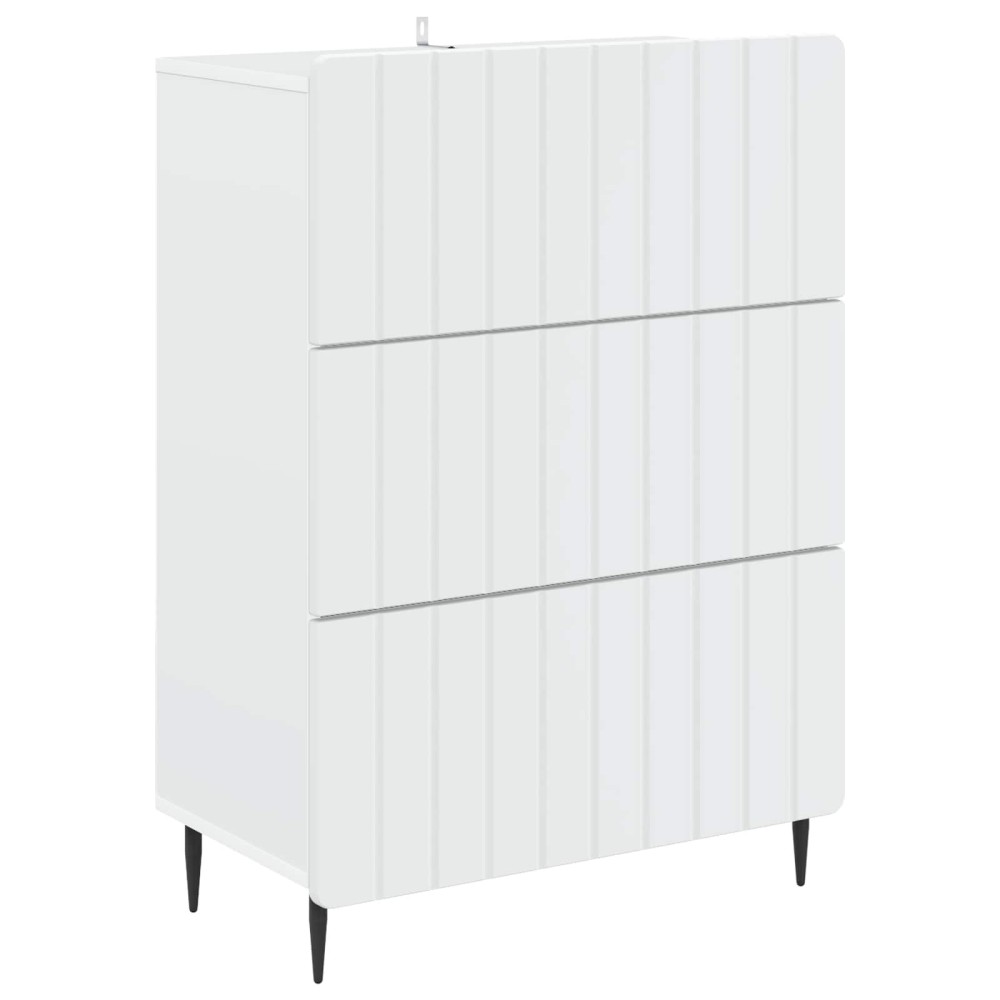 vidaXL Ντουλάπι με Συρτάρια Λευκό 66 x 34,5 x 92 εκ.