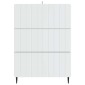 vidaXL Ντουλάπι με Συρτάρια Λευκό 66 x 34,5 x 92 εκ.
