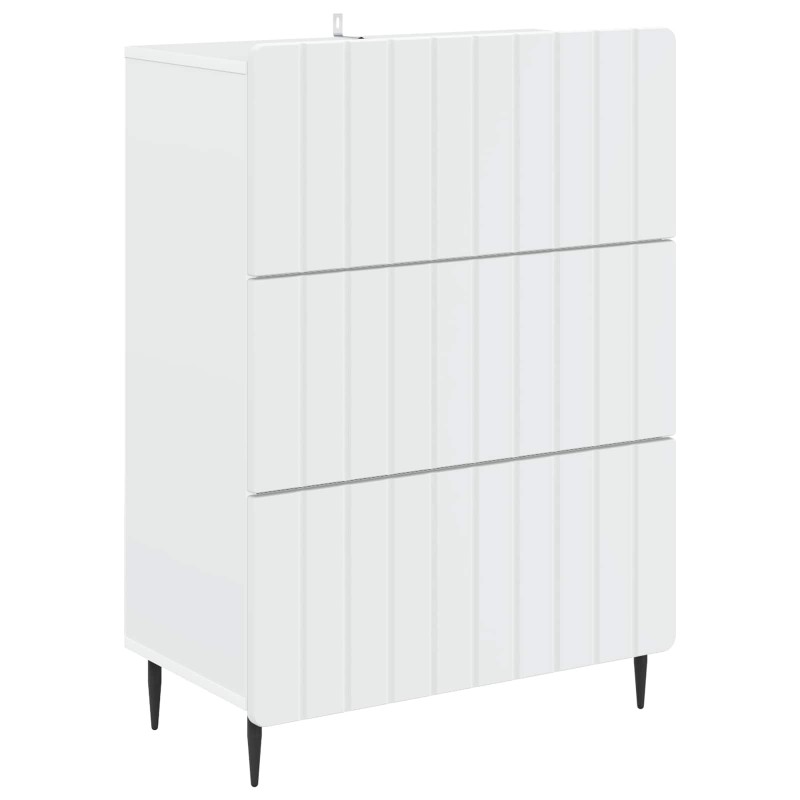 vidaXL Ντουλάπι με Συρτάρια Λευκό 66 x 34,5 x 92 εκ.