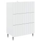 vidaXL Ντουλάπι με Συρτάρια Λευκό 66 x 34,5 x 92 εκ.