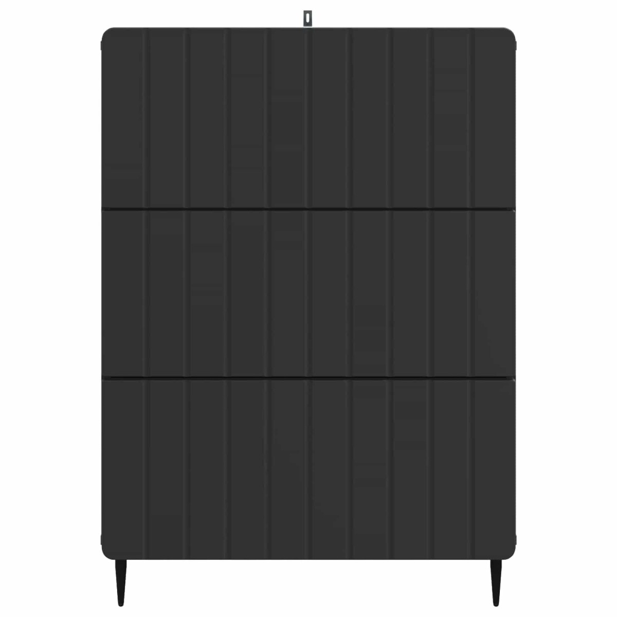 vidaXL Ντουλάπι με Συρτάρια Μαύρο 66 x 34,5 x 92 εκ.
