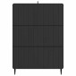 vidaXL Ντουλάπι με Συρτάρια Μαύρο 66 x 34,5 x 92 εκ.