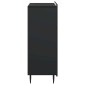 vidaXL Ντουλάπι με Συρτάρια Μαύρο 66 x 34,5 x 92 εκ.