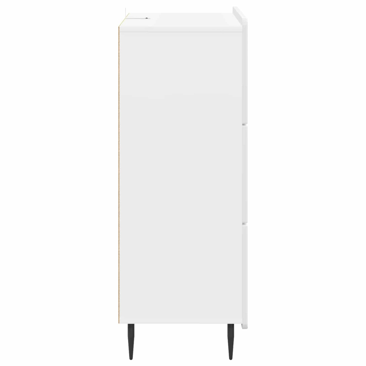 vidaXL Ντουλάπι με Συρτάρια Γυαλιστερό Λευκό 66 x 34,5 x 92 εκ.