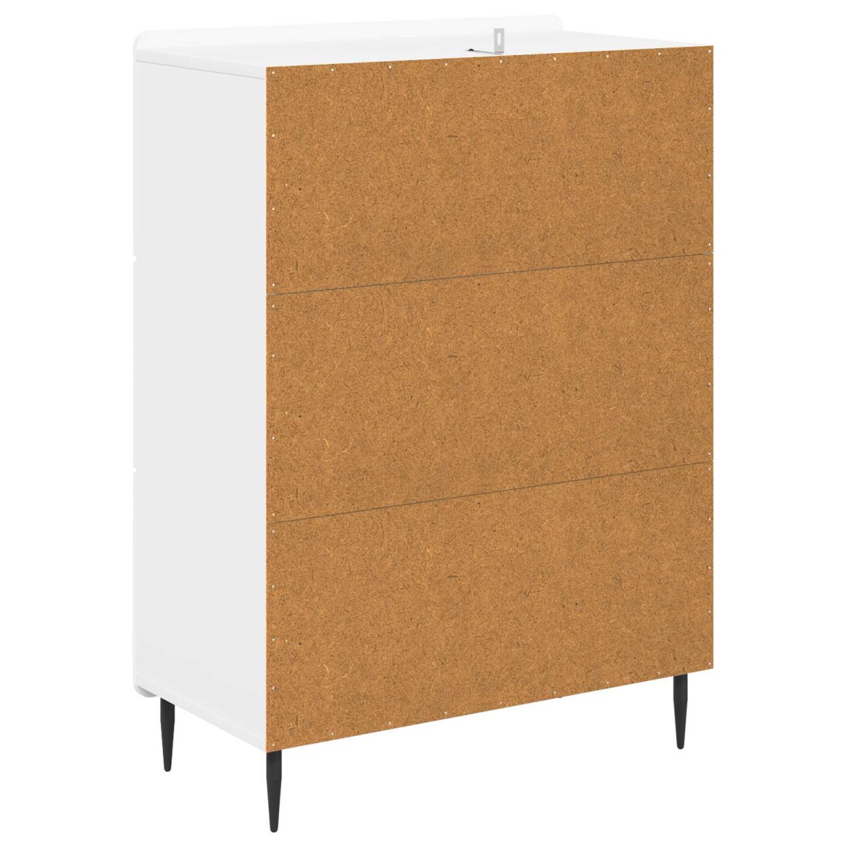 vidaXL Ντουλάπι με Συρτάρια Γυαλιστερό Λευκό 66 x 34,5 x 92 εκ.