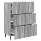 vidaXL Ντουλάπι με Συρτάρια Γκρι Sonoma 66 x 34,5 x 92 εκ.