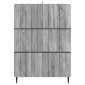 vidaXL Ντουλάπι με Συρτάρια Γκρι Sonoma 66 x 34,5 x 92 εκ.