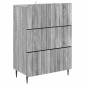vidaXL Ντουλάπι με Συρτάρια Γκρι Sonoma 66 x 34,5 x 92 εκ.
