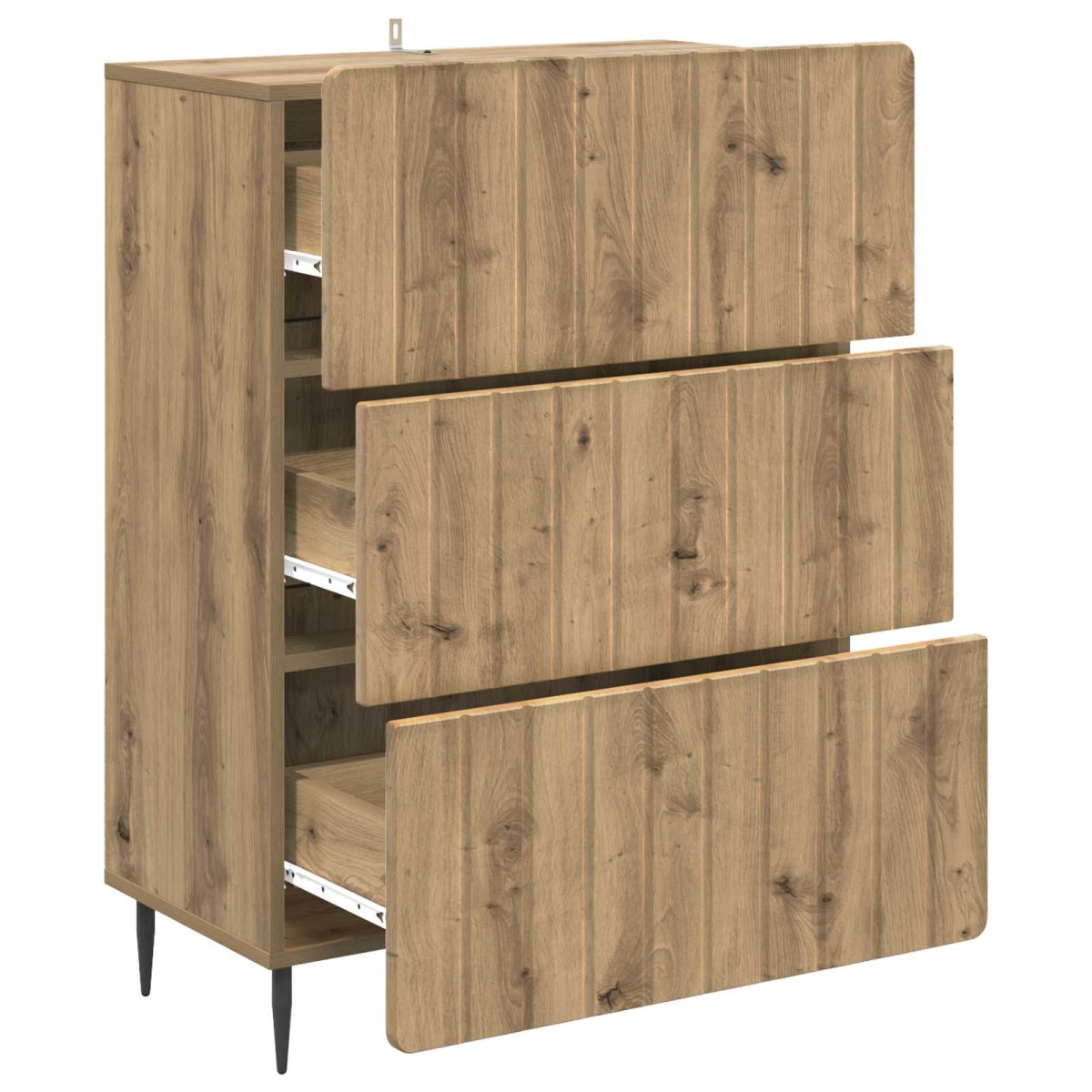 vidaXL Ντουλάπι με Συρτάρια 66 x 34,5 x 92 εκ. Επεξεργασμένο Ξύλο