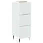 vidaXL Ντουλάπι με Συρτάρια Λευκό 33 x 34,5 x 92 εκ.