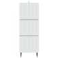 vidaXL Ντουλάπι με Συρτάρια Λευκό 33 x 34,5 x 92 εκ.