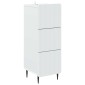 vidaXL Ντουλάπι με Συρτάρια Λευκό 33 x 34,5 x 92 εκ.