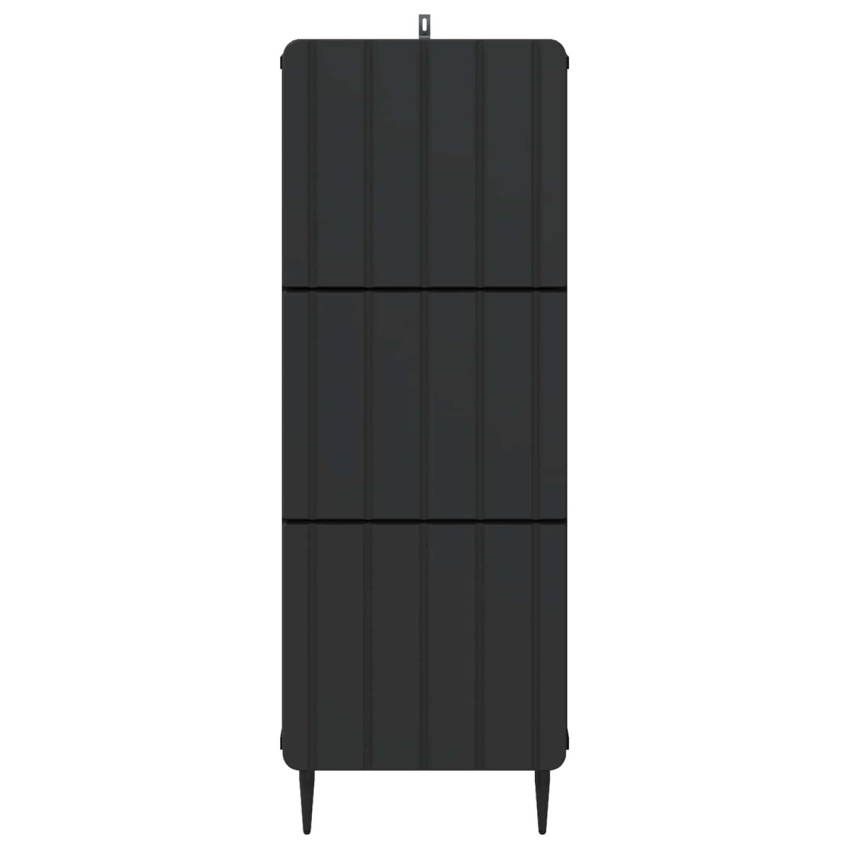 vidaXL Ντουλάπι με Συρτάρια Μαύρο 33 x 34,5 x 92 εκ.