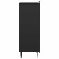 vidaXL Ντουλάπι με Συρτάρια Μαύρο 33 x 34,5 x 92 εκ.