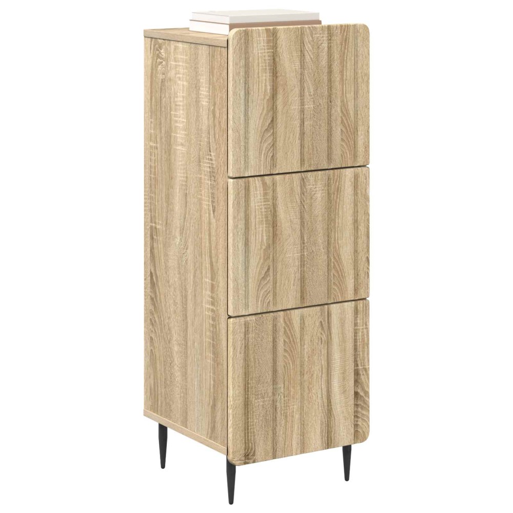 vidaXL Ντουλάπι με Συρτάρια Sonoma Δρυς 33 x 34,5 x 92 εκ.