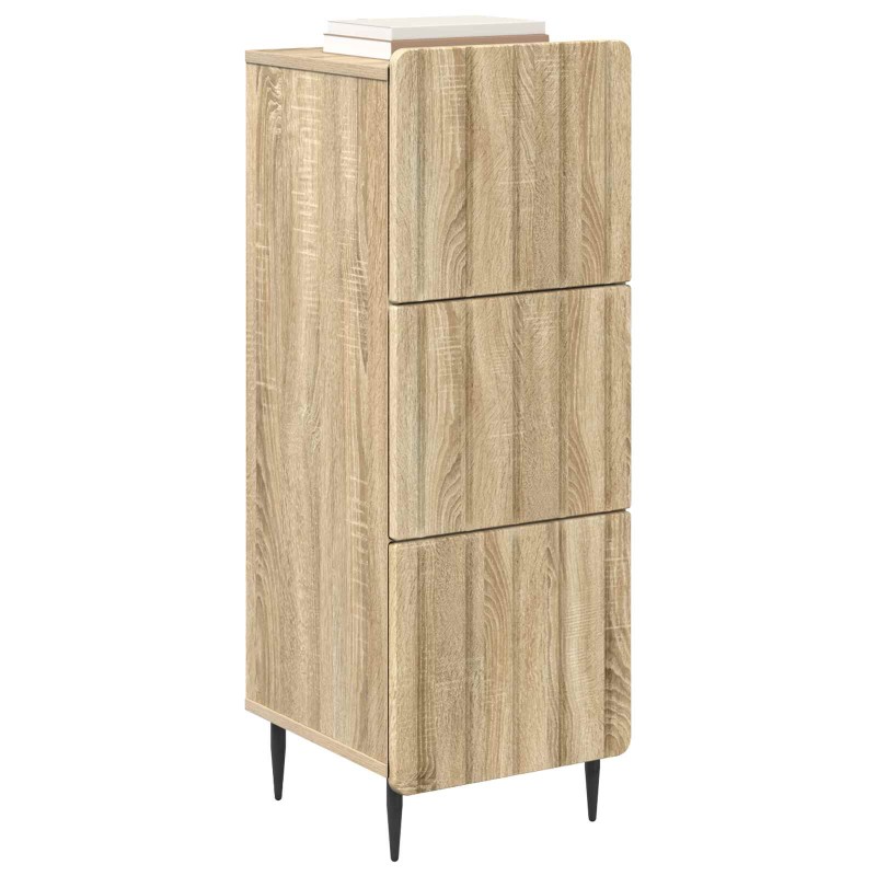 vidaXL Ντουλάπι με Συρτάρια Sonoma Δρυς 33 x 34,5 x 92 εκ.