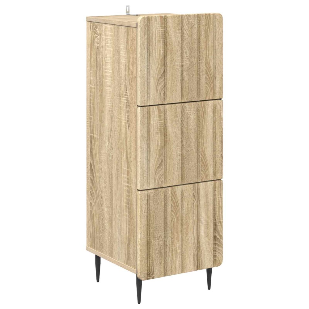 vidaXL Ντουλάπι με Συρτάρια Sonoma Δρυς 33 x 34,5 x 92 εκ.