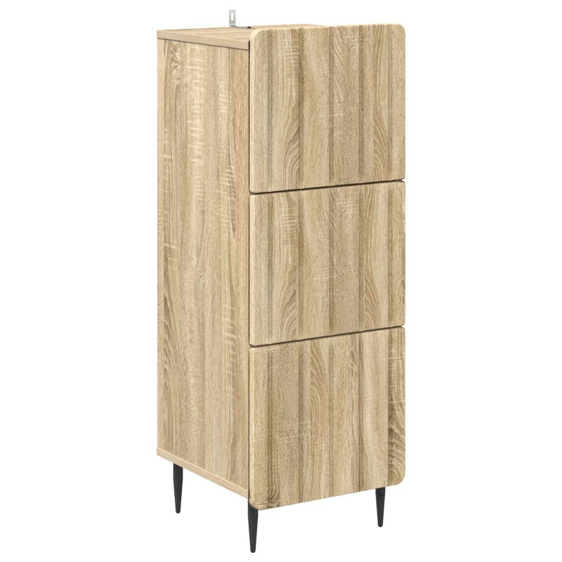 vidaXL Ντουλάπι με Συρτάρια Sonoma Δρυς 33 x 34,5 x 92 εκ.