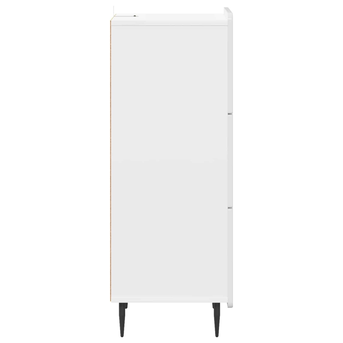 vidaXL Ντουλάπι με Συρτάρια Γυαλιστερό Λευκό 33 x 34,5 x 92 εκ.